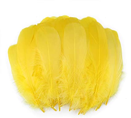 Goose Feathers 9G, 7" Yellow