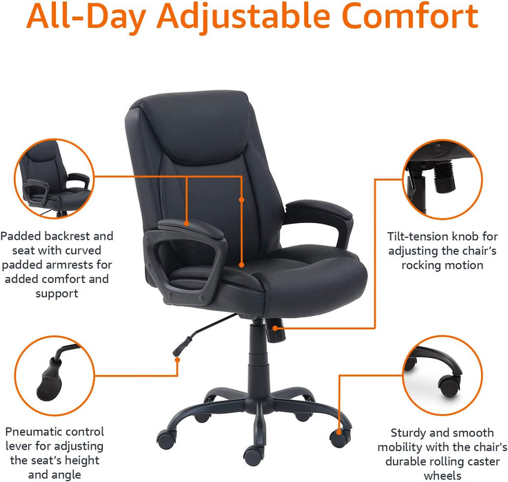 Classic Puresoft Padded Mid-Back Office Chair