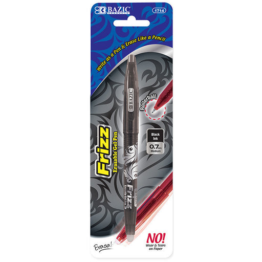 Bazic Frizz Black Erasable Gel Pen 17066