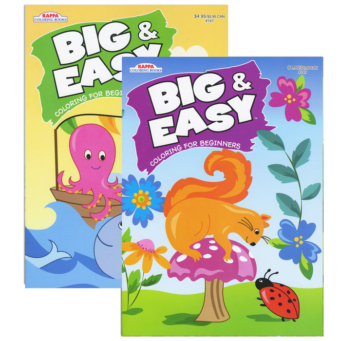Bazic KAPPA Big & Easy Coloring For Beginners