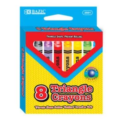 Bazic Triangle Crayons (8Ct)