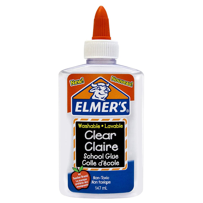 Elmers Clear School Glue 5Oz Washable