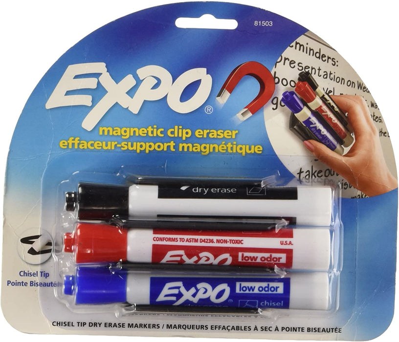 Dry Erase Expo Markers Asstd 3Ct