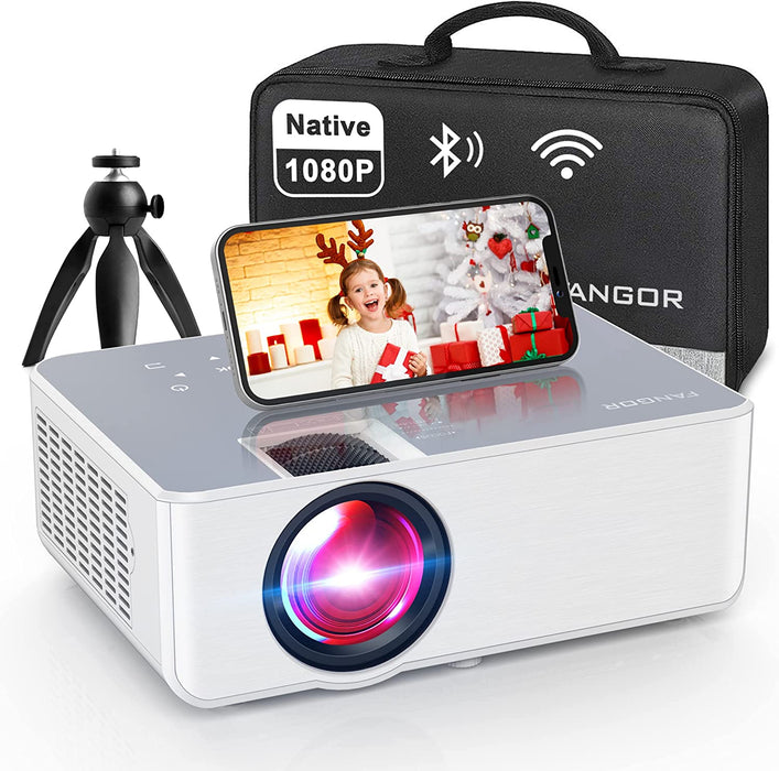ANKYO LEISURE 3 Mini Projector, 1080P and 170'' Display Supported, 2400 Lux