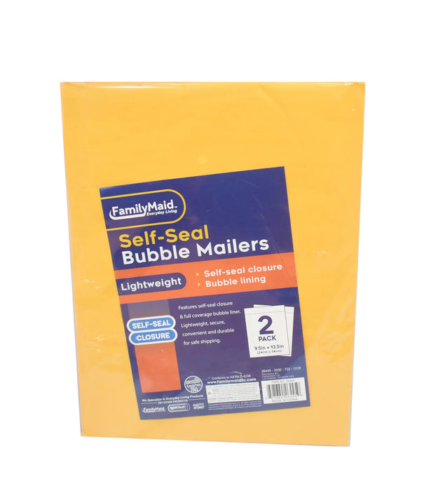 Padded Envelope /Bubble Mailers 2Pc, 9.5X13.5"