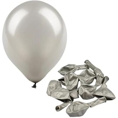 Metallic Sliver Part Balloons (10Ct)