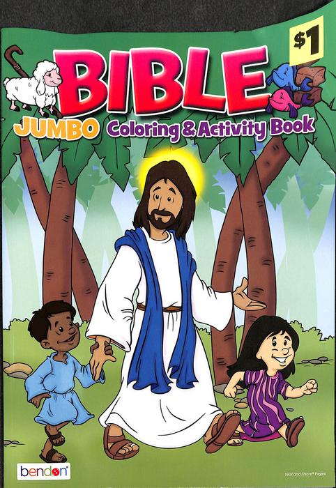 BIBLE JUMBO COLORING & ACTIVITY BOOK -BENDON