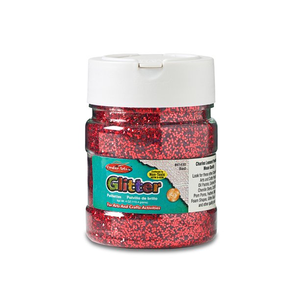 Glitter Red 4Oz Jar Cli-41430