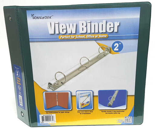 Binder 2" With View Green - Homework