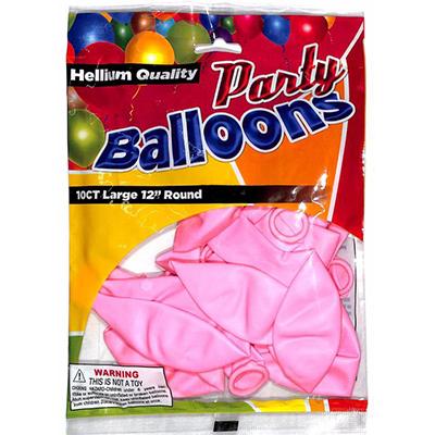 Balloons 10 Ct Pink Helium
