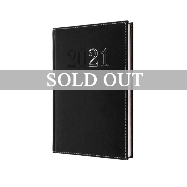DIARIES/ COLLINS PLANNER CHELSEA 2021, A5 BLACK 1 DAY/PG (SILVER EMBELLISHED)