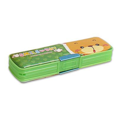 Double Side Embossed Pencil Box With Magnetic Snap