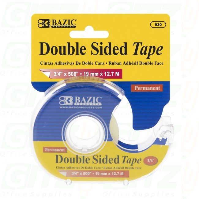Double Sided Permanent Tape W/ Dispenser  3/4