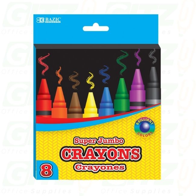 Bazic Crayons Jumbo 18Ct #2512