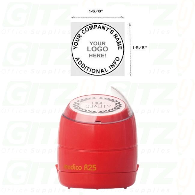 R25 Small Self-Inking Round Stamp — GITZ Office Supplies