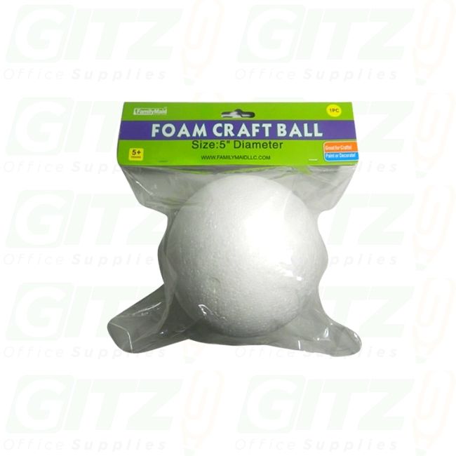 5" Craft Foam Ball 1 pc