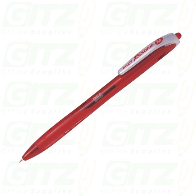Rexgrip Pilot Pen Red Ret Medium