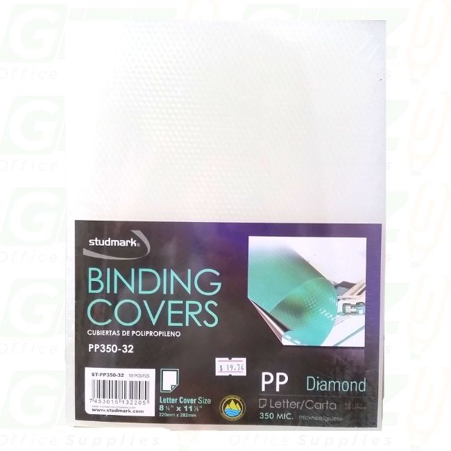Binding Cover Clear 50Shts Diamond Studmark