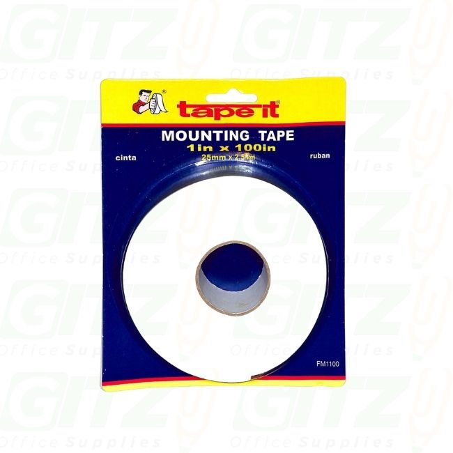 Mounting Tape Double Sided 1" X 100" Tape It