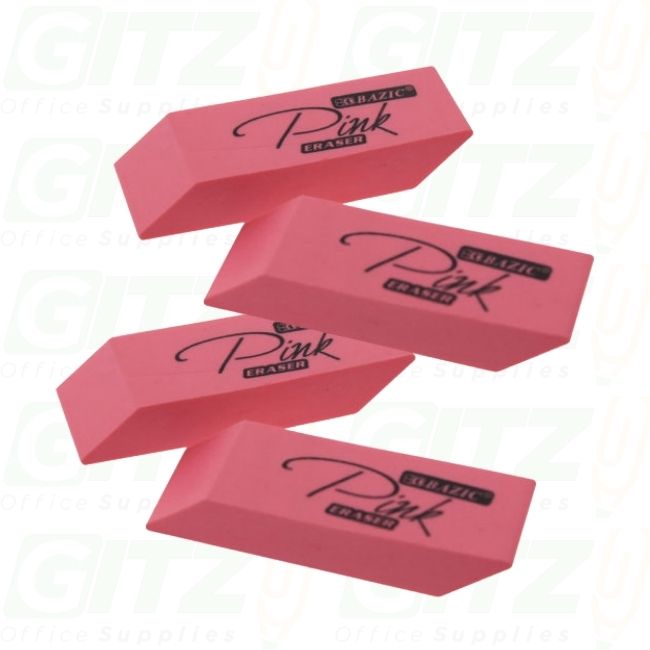 Eraser Pink Bevel 4Ct #2227