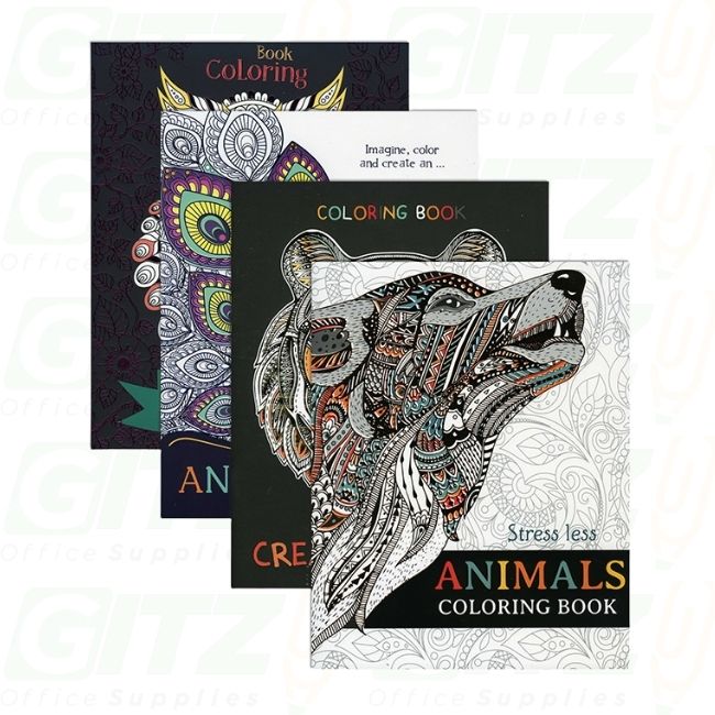 Bazic Animal Coloring Book for Adults