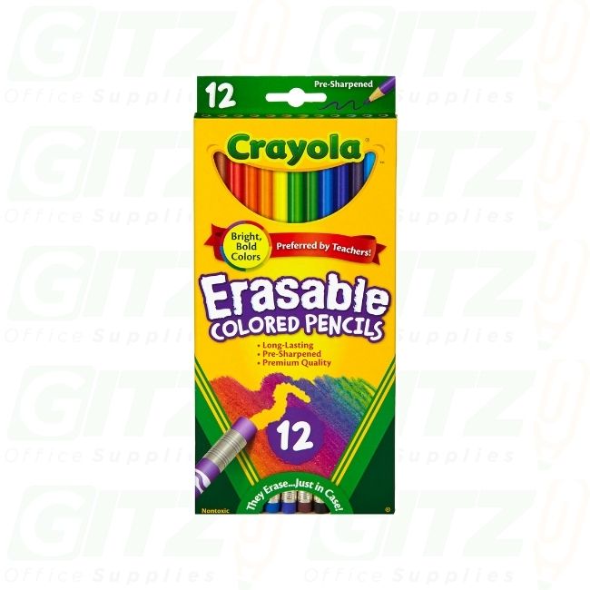 Crayola Erasable Colored Pencils-12/Pkg Long
