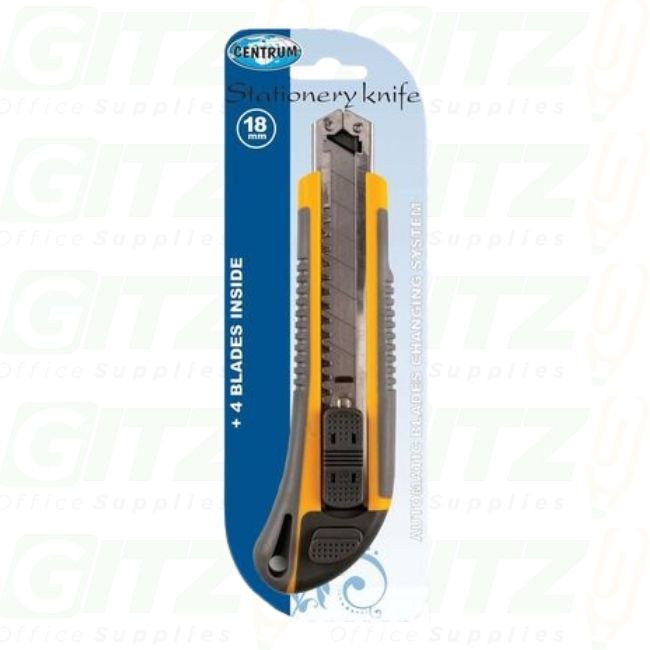 UTILITY CUTTER 18MM with 4 BLADES STYLEX