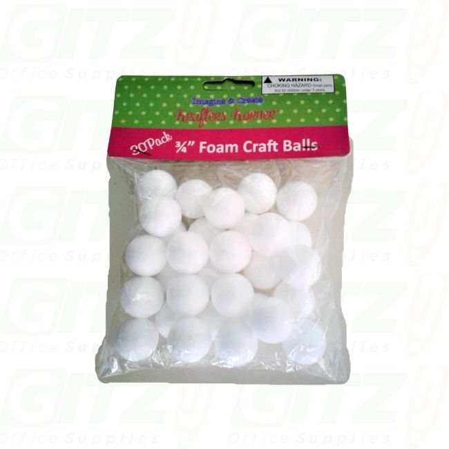 Krafters Korner Foam Craft Balls (30Pk)