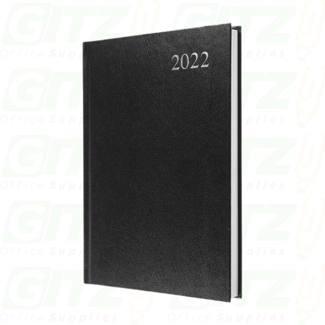 DIARIES 2022 / A5 COLLINS ESSENTIAL PLANNER , 1 DAY/PG -BLACK/ BLUE