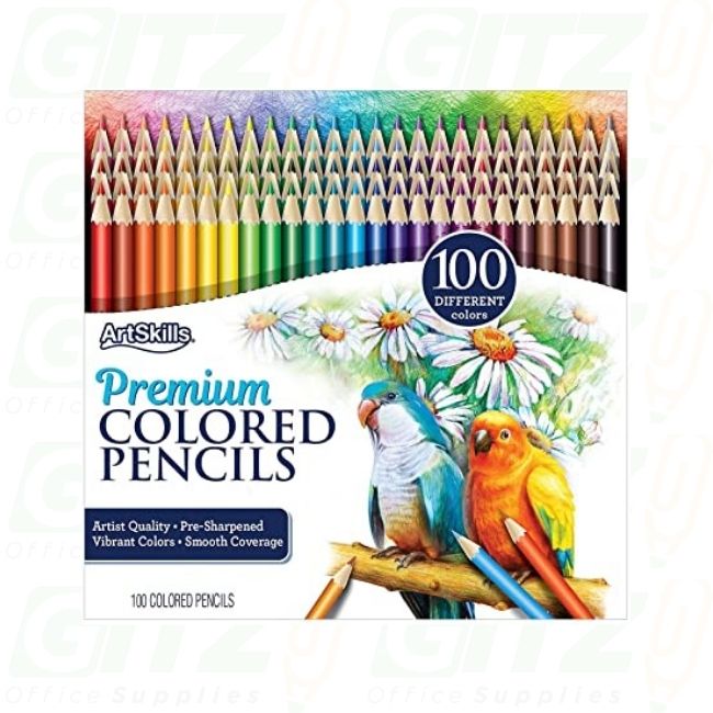 Premium Colored Pencils, Artist Quality, 100ct -ArtSkills