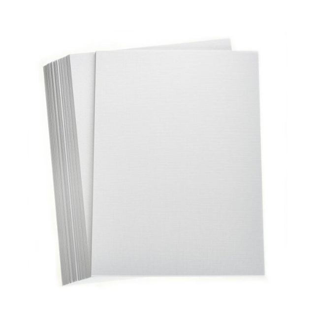 Paper Linen White 8.5x11", 100Ct