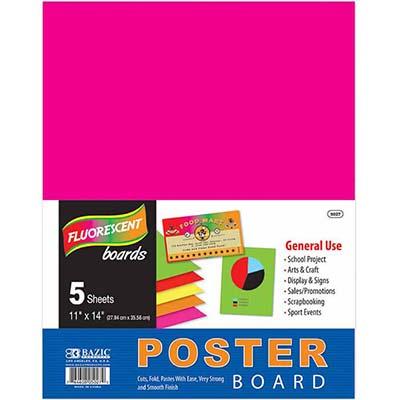 Poster Board Neon Pink 22X28 #5031