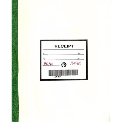 Duplicate Receipt Book 3/Pg With Carbon Lrge 300 Sets