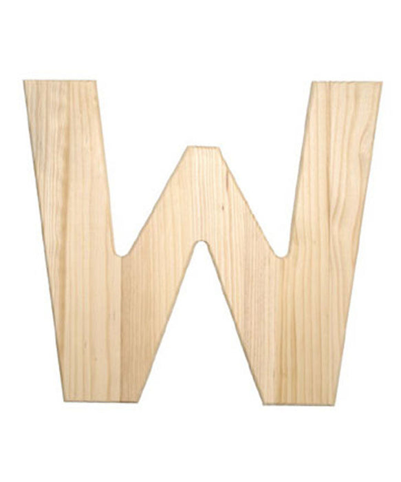 Wood Letter W