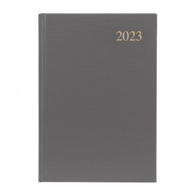ESSENTIAL 2023 DIARIES / COLLINS A5 GREY