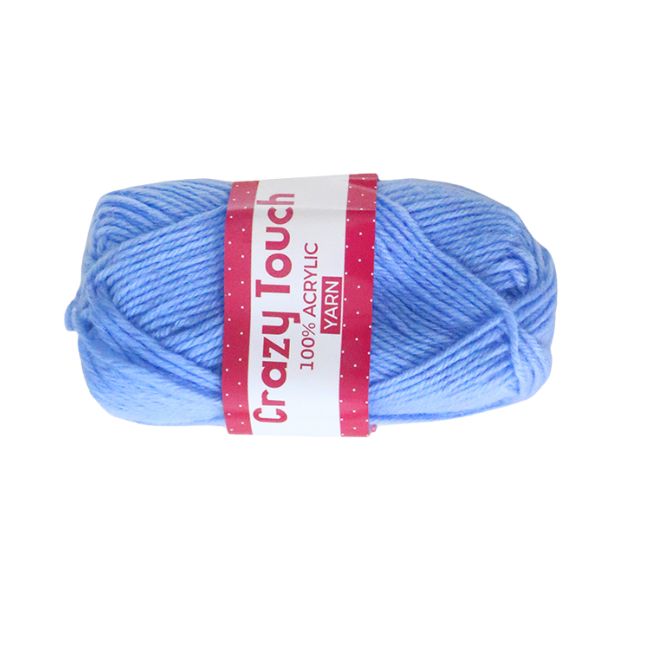 YARN SKY BLUE 100% ACRYLIC MEDIUM #4, 4PLY — GITZ Office Supplies