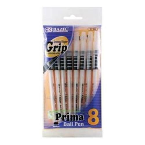 Pens 4 Color Ballpt Pen W Grip 4Ct Bazic
