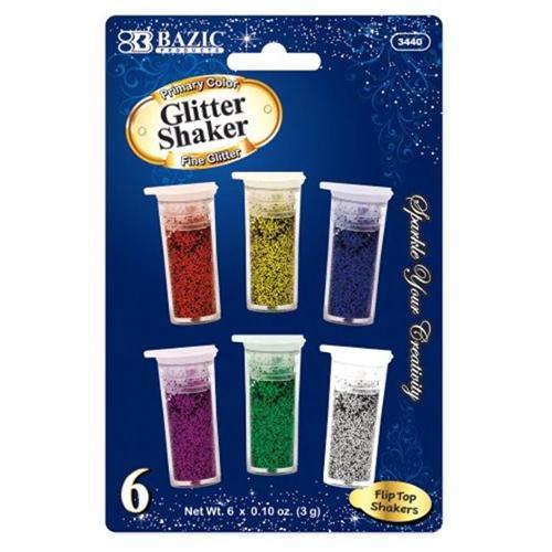 Bazic Glitter Shakers (6Ct) #3440