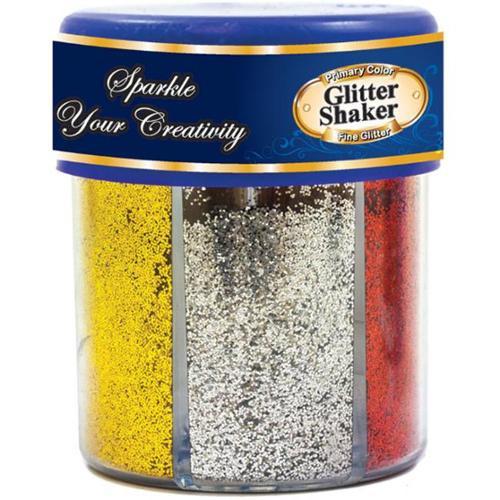 Shaker Glitter 2.82Oz Jar 6 Color #3447