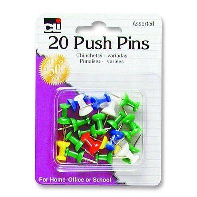 Push Pins Cli 20Ct