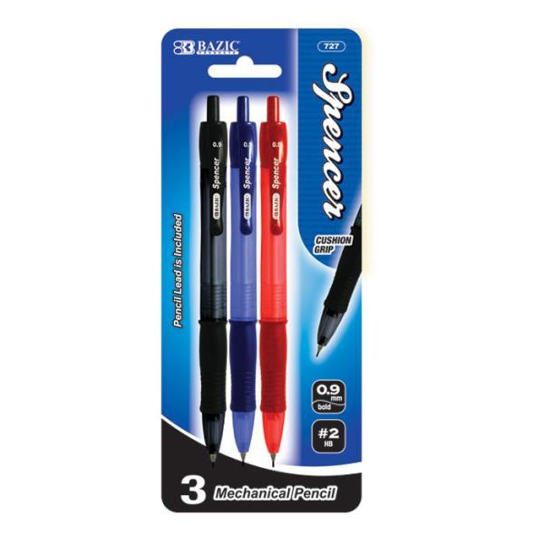 Mech Pencil Spencer W Grip.9Mm 2Hb 4Pc #727