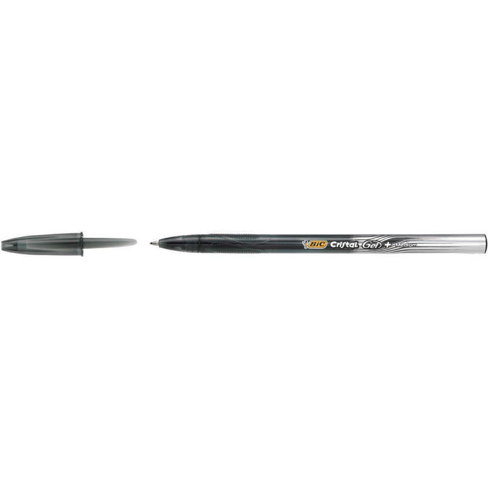 Bic Cristal Gel Pen  Med Black 0.7Mm