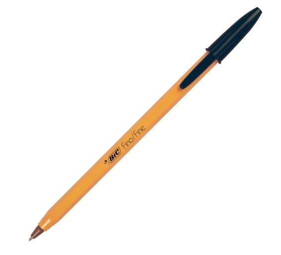 Bic Stick Pens Cristal Precision Black Fine 12/Pk