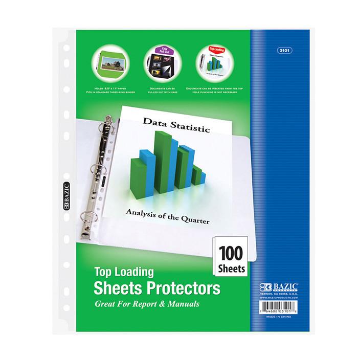 SHEET PROTECTOR 100ct - BAZIC 3101