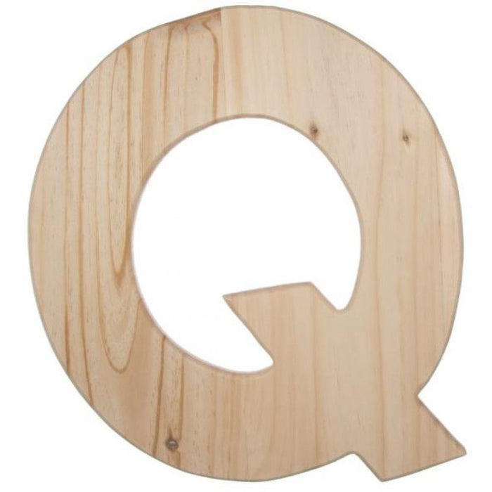 Wood Letter Q