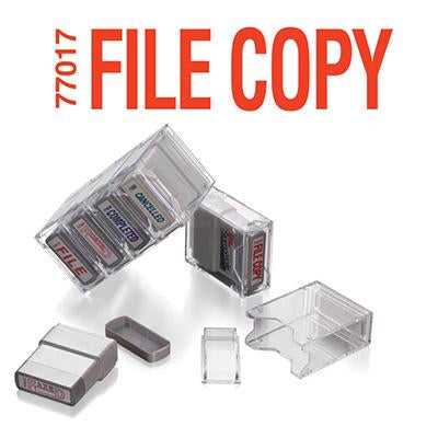 Stamp Self-Inking "File Copy" Red