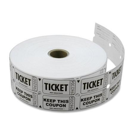 Ticket Roll Double-White