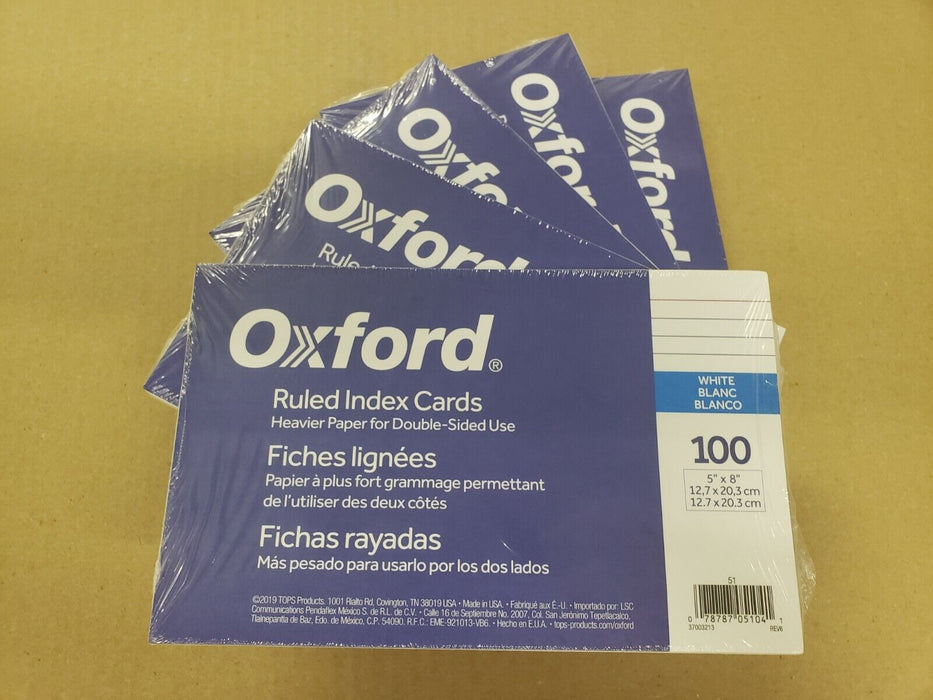 ZINDEX CARD 5X8 10ct OXFORD