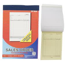 Sales Order 5-1/2X8-7/16, 2Part, Numbered, Ncr Paper
