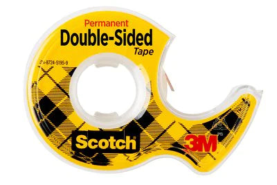 SCOTCH Double Sided Permanent Tape w/ Dispenser  1/2"